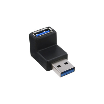InLine® USB 3.0 Adapter, Stecker A auf Buchse A, gewinkelt 90° (Produktbild 1)